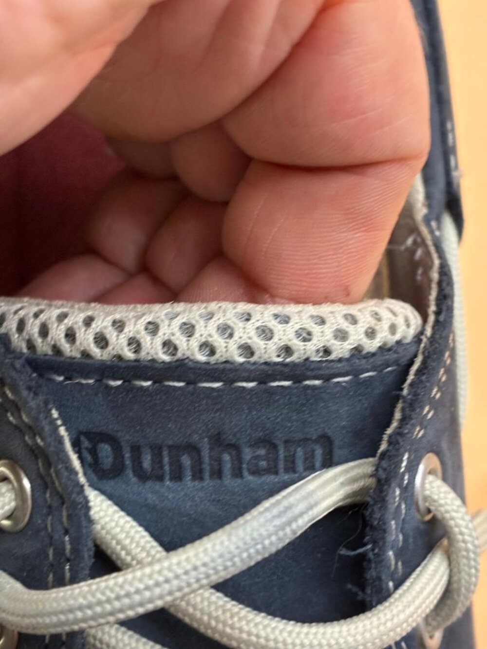 *EUC* Dunham Mens Blue Suede & Mesh Captain Boat Shoe Loafers Slip-ons, Sz 9D - Picture 7 of 8